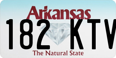 AR license plate 182KTV
