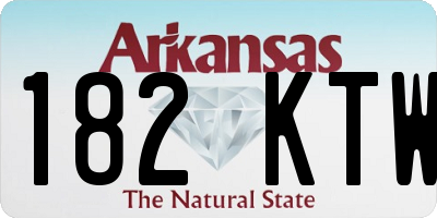 AR license plate 182KTW
