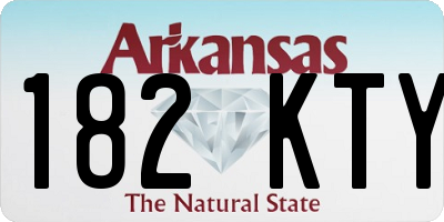 AR license plate 182KTY