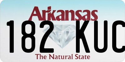 AR license plate 182KUC