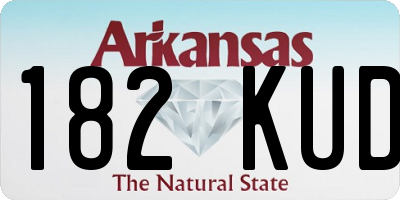 AR license plate 182KUD