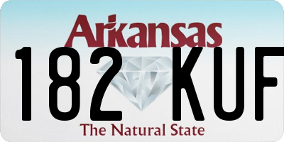 AR license plate 182KUF