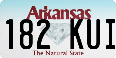 AR license plate 182KUI