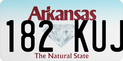 AR license plate 182KUJ