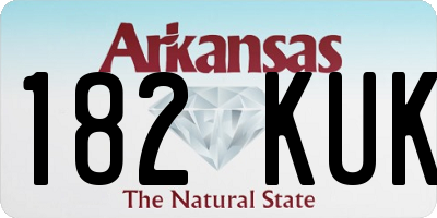 AR license plate 182KUK