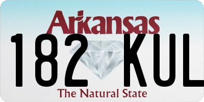 AR license plate 182KUL