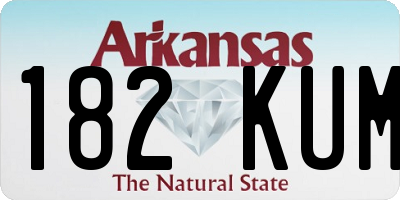 AR license plate 182KUM