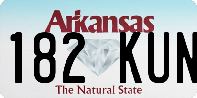 AR license plate 182KUN