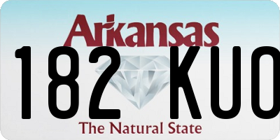 AR license plate 182KUO