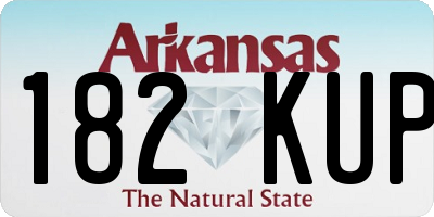 AR license plate 182KUP