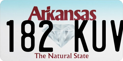 AR license plate 182KUV