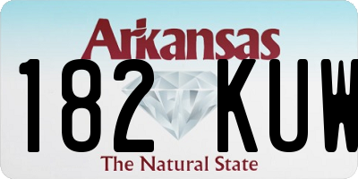 AR license plate 182KUW