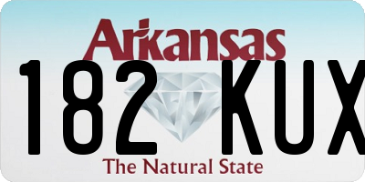 AR license plate 182KUX