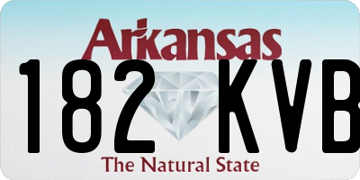 AR license plate 182KVB