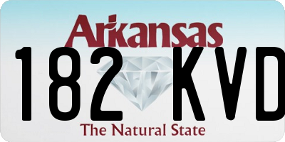 AR license plate 182KVD