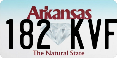 AR license plate 182KVF