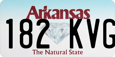AR license plate 182KVG