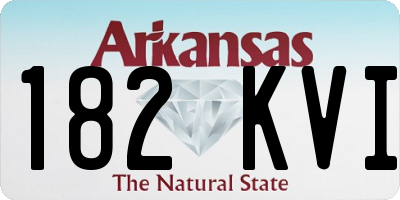 AR license plate 182KVI