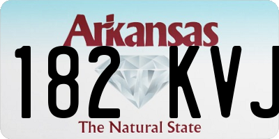 AR license plate 182KVJ
