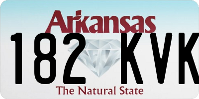 AR license plate 182KVK