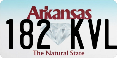 AR license plate 182KVL