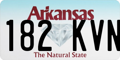 AR license plate 182KVN