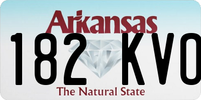 AR license plate 182KVO
