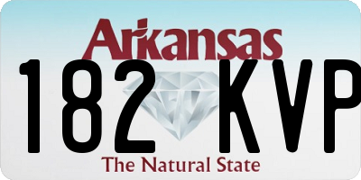 AR license plate 182KVP