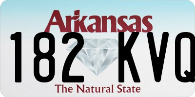 AR license plate 182KVQ