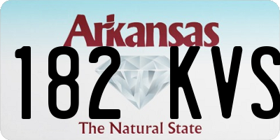 AR license plate 182KVS