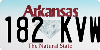 AR license plate 182KVW