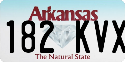 AR license plate 182KVX