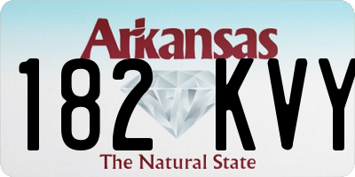 AR license plate 182KVY
