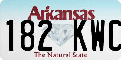 AR license plate 182KWC