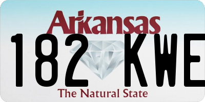 AR license plate 182KWE