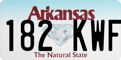 AR license plate 182KWF
