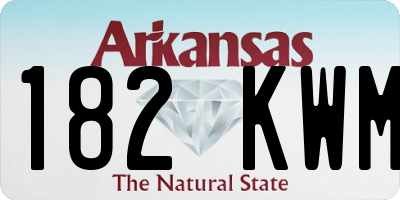 AR license plate 182KWM