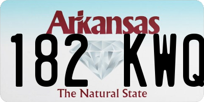 AR license plate 182KWQ