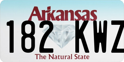 AR license plate 182KWZ