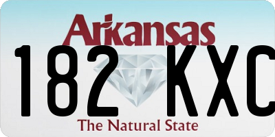 AR license plate 182KXC