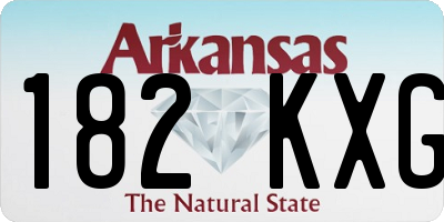 AR license plate 182KXG