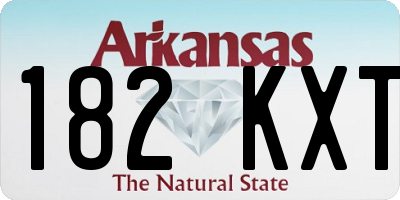 AR license plate 182KXT