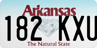 AR license plate 182KXU