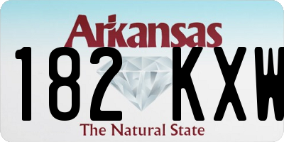 AR license plate 182KXW