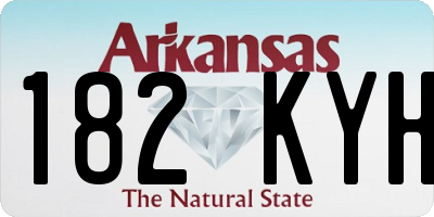AR license plate 182KYH