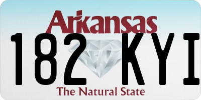 AR license plate 182KYI