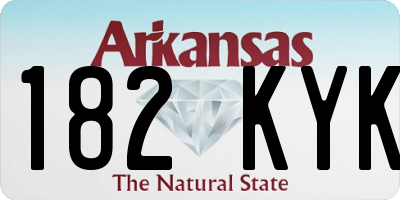 AR license plate 182KYK
