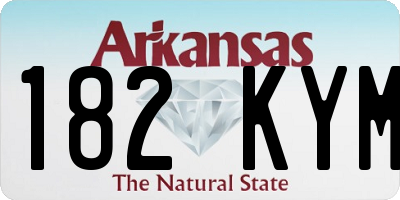 AR license plate 182KYM