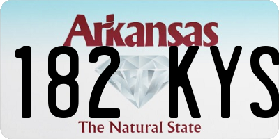 AR license plate 182KYS