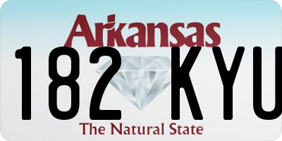 AR license plate 182KYU